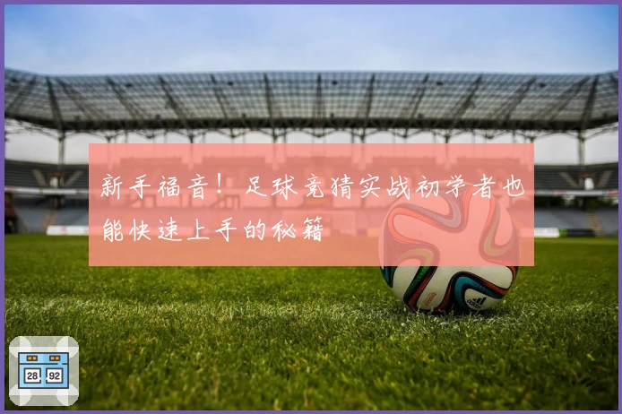 新手福音!足球竞猜实战初学者也能快速上手的秘籍